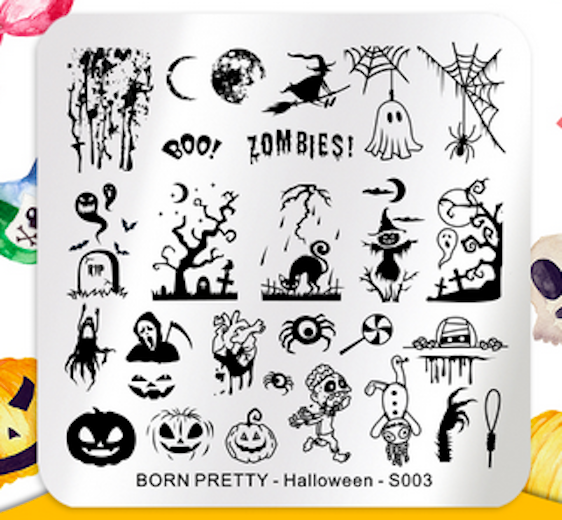 Born Pretty S003 Halloween Stamping Plate
