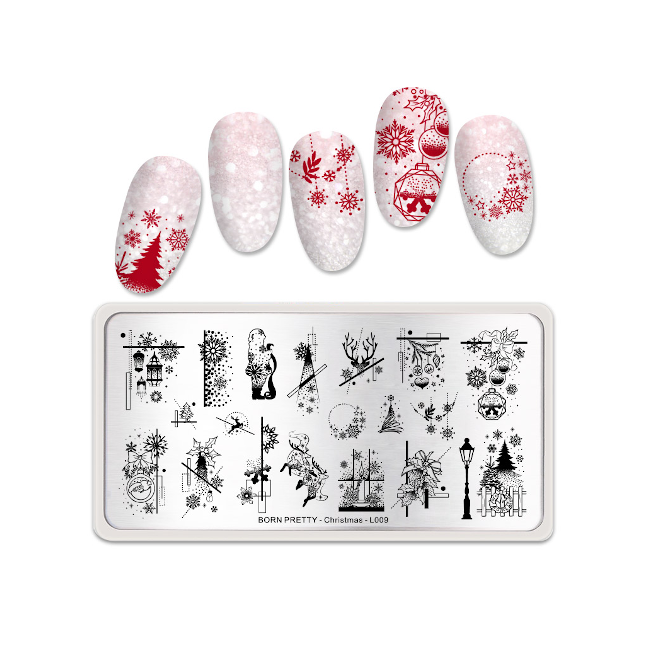 Born Pretty Christmas L009 Stamping Plate