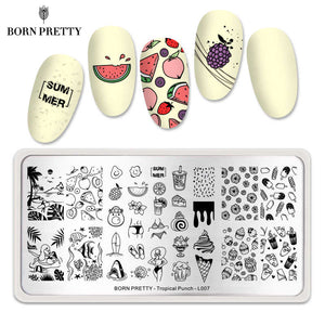 Born Pretty Tropical Punch L007 Stamping Plate