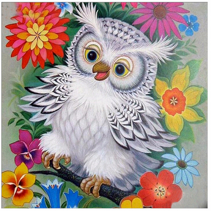 Fancy Owl Diamond Painting Kit – Nail Hoot