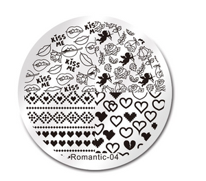 Nicole Diary ND Romantic 04 Stamping Plate