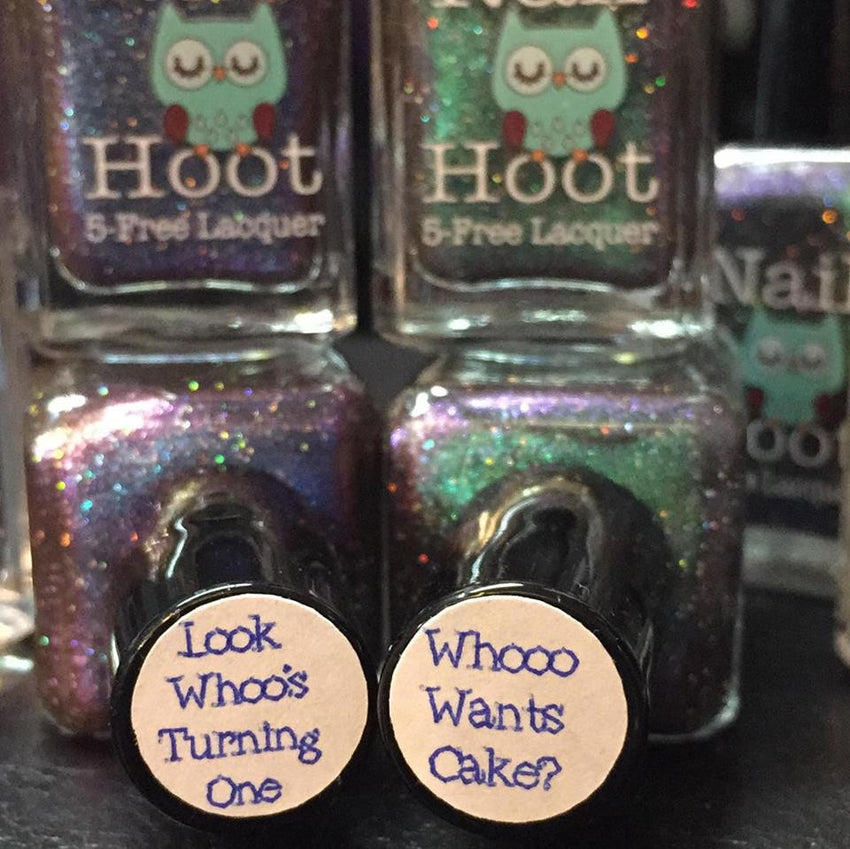 Bath And Beauty - Look Whoo's Turning One And Whooo Wants Cake? Anniversary Duo By Nail Hoot