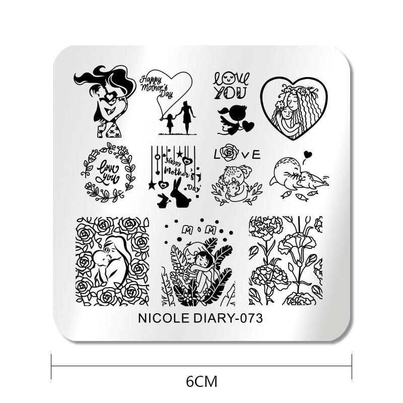 Nicole Diary ND 073 Stamping Plate