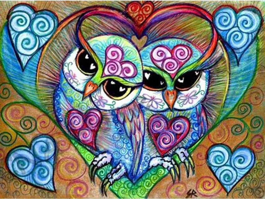 Owl Always Love You Diamond Painting Kit